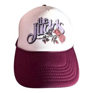 The Judds Maroon & White Trucker Hat Otto One Size Mesh Back Vintage Original